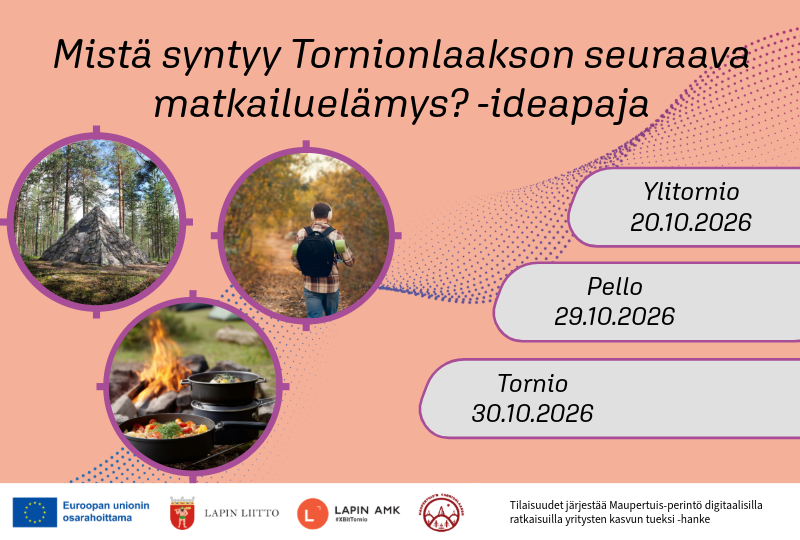 Mistä syntyy Tornionlaakson seuraava matkailuelämys? -ideapaja